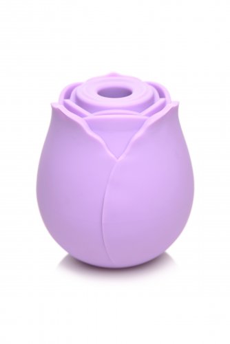 Wild Rose 10X Suction Clit Stimulator in purple with a white background.