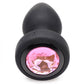 Image showing the pink gem bottom of the plug.