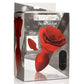 Booty Sparks Vibrating Rose Butt Plug w/ Remote Control in package.