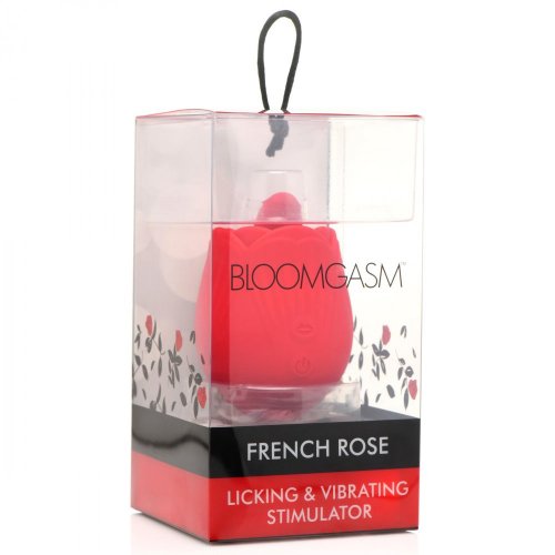 Bloomgasm French Rose Licking & Vibrating Licker & Stimulator in the package. .  
