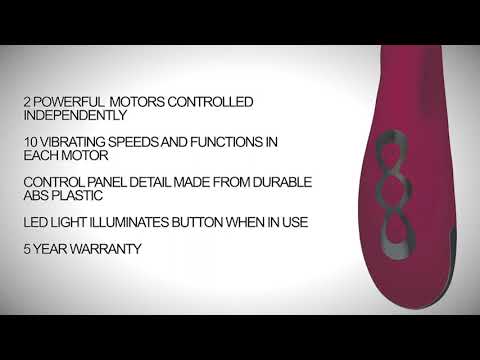 Age restricted YouTube video for the Evolved Red Dream Rechargeable Silicone Dual Stimulating Vibrator.
