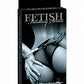 Photo of the front of the box for the Fetish Fantasy Series Metal Handcuffs from Pipedreams (silver).