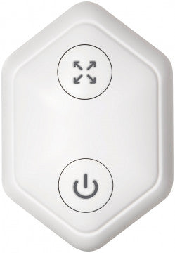 Close-up image of the remote for the  Bubble Butt Silicone Inflatable Rechargeable Anal Plug w/ Remote Control from Zero Tolerance.