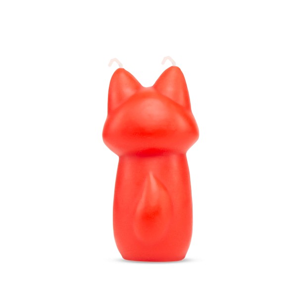 Back side image of the fox candle.